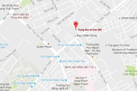 Địa chỉ cơ sở 1 của trung tâm tin học VT